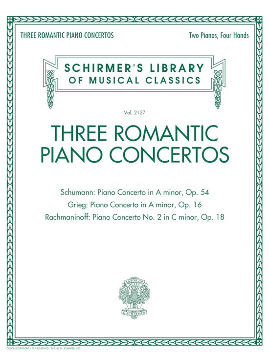 Three Romantic Piano Concertos