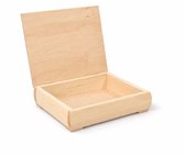 BEN Buik kistje groot - 24,5 x 19,5 x 6cm - kistje met klepdeksel