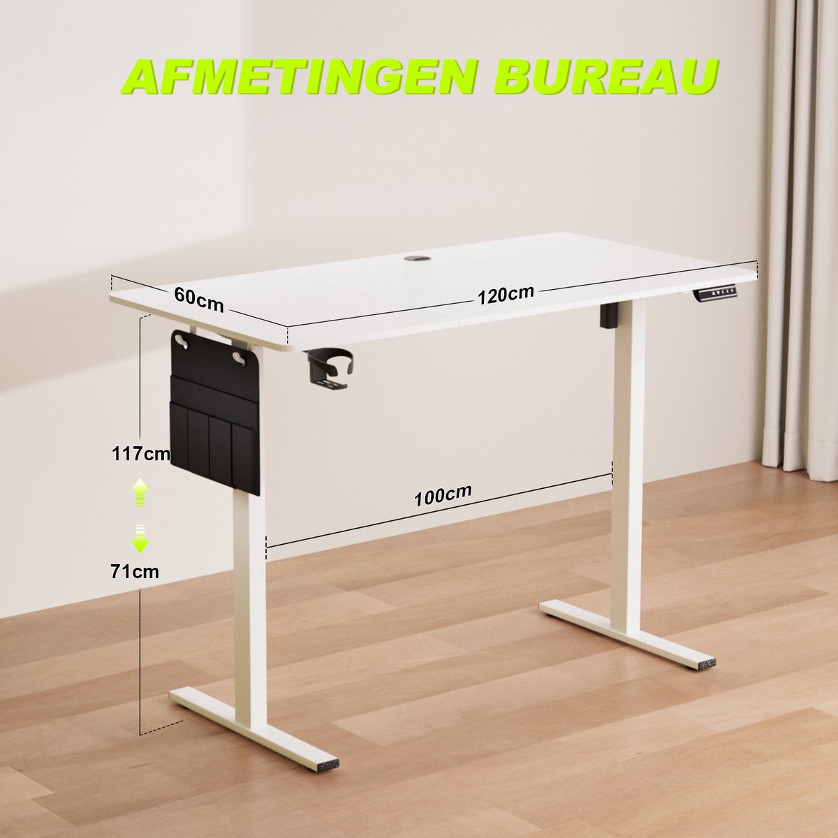Earthyhome Earthyhome Zit-Sta Bureau 120x60 - afbeelding 2