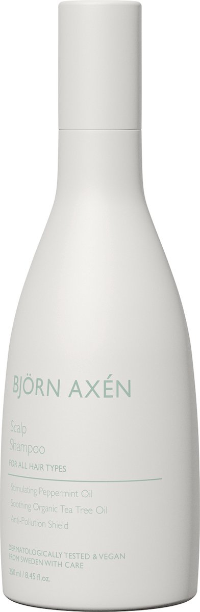 Björn Axén Scalp Shampoo – Kalmerende Shampoo Voor Gevoelige & Jeukende Hoofdhuid – Met Pepermuntolie & Tea Tree – Reguleert Talg & Brengt Hoofdhuid in Balans – Verfrissend & Verkoelend – Anti-Pollution Bescherming – Voor Gezonde, Frisse Hoofdhuid