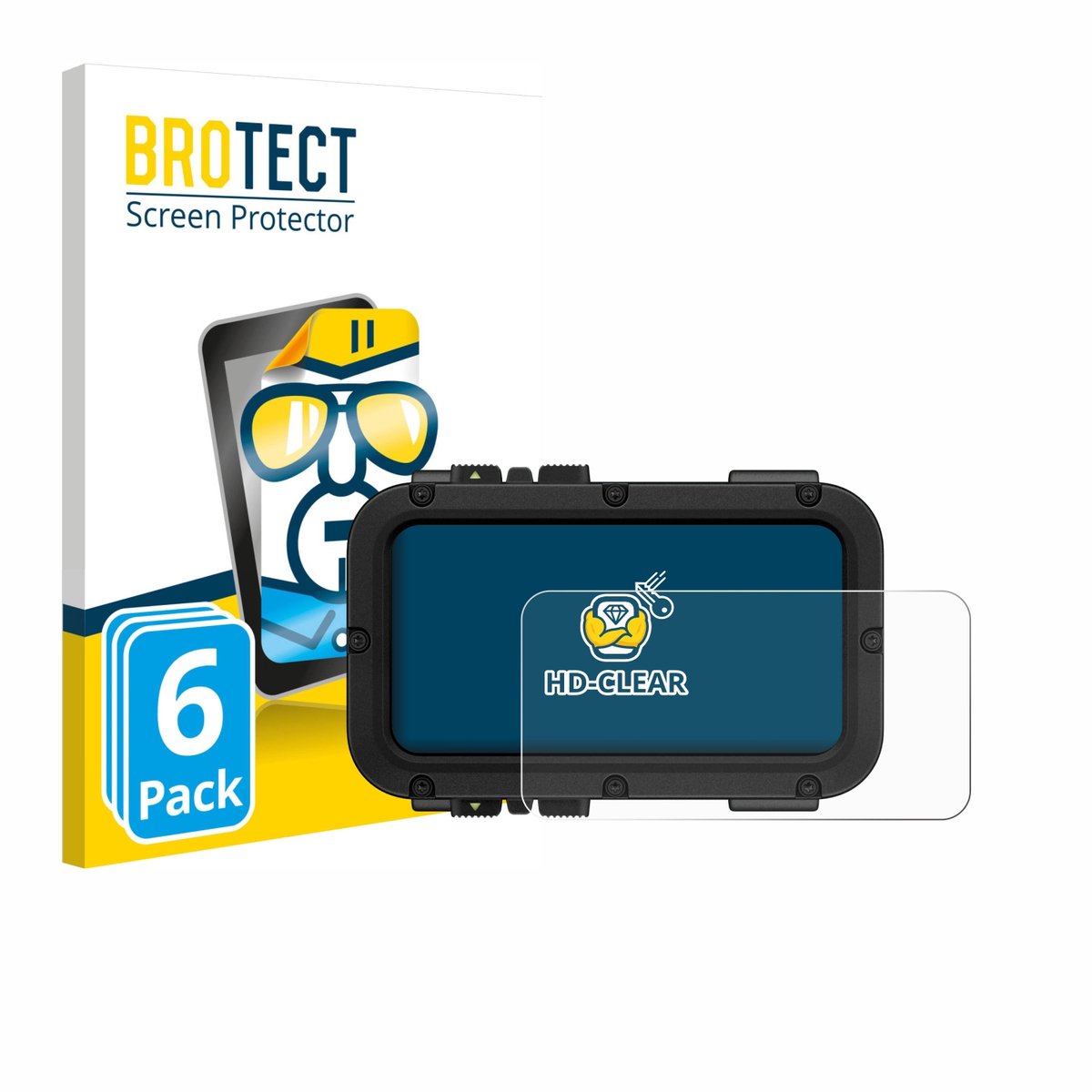 BROTECT - Screenprotector voor Suunto Nautic - Folie Beschermfolie transparant 6 Stuks