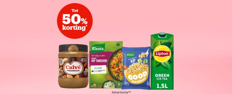 Tot 50% korting*