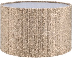 Lampenkap Cilinder - Bouclé beige - Ø 25cm - H 16cm