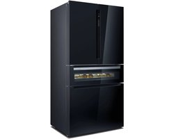 Siemens KF96RSBEA-1 Amerikaanse Koelkast met Wijnlade Zwart + 3 Jaar Gratis Extra Garantie