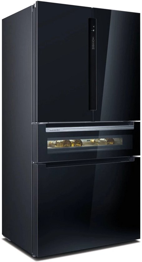 Siemens KF96RSBEA Amerikaanse koelkast zwart No Frost wijnlade multiAirflow 5 jaar garantie