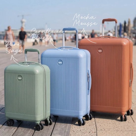Princess Traveller Oceans – Grote Reiskoffer – Pure Sage – TSA-Slot – 98L koffer – 77x52x29 cm – GRS gecertificeerd
