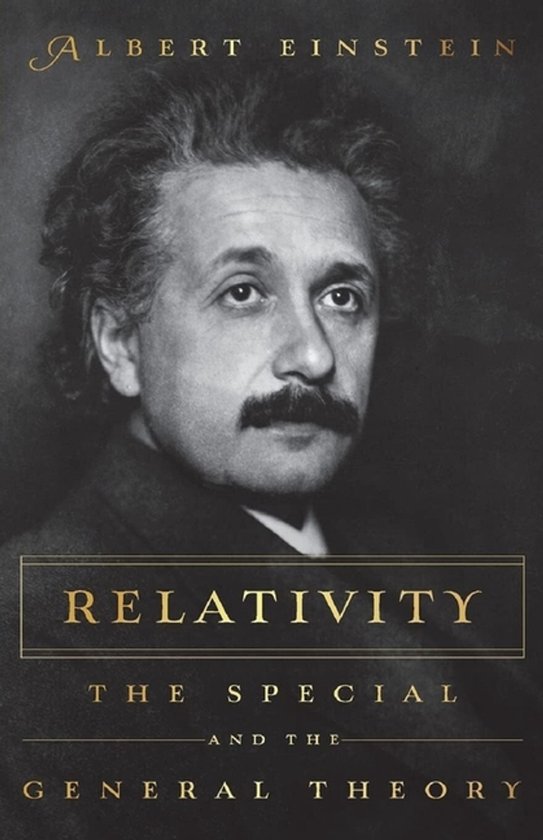 Albert Einstein, 'Relativity: The Special and the General Theory' boekomslag met Albert Einstein