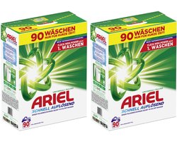 2x Ariel regulier waspoeder 2x 4,95 kg - 180 wasbeurten met vlek weg power universeel waspoeder snel oplossend ideaal voor koud wassen