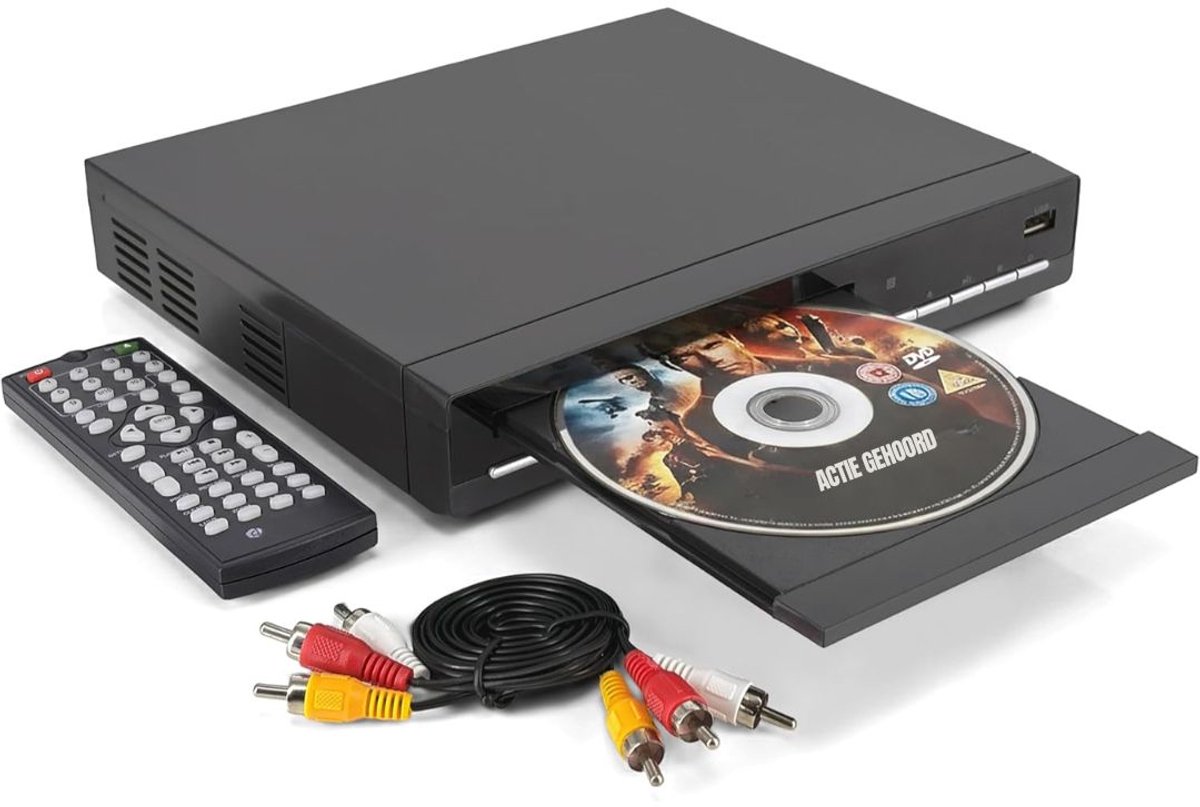 MIRA® DVD Speler met HDMI - Externe Dvd Speler - Blu Ray Spelers - Zwart - 23cm x 20cm x 4cm
