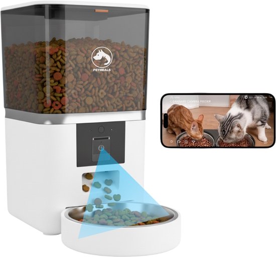 PetMeals® SmartFeed Pro Automatische Voerbak 6L Wit
