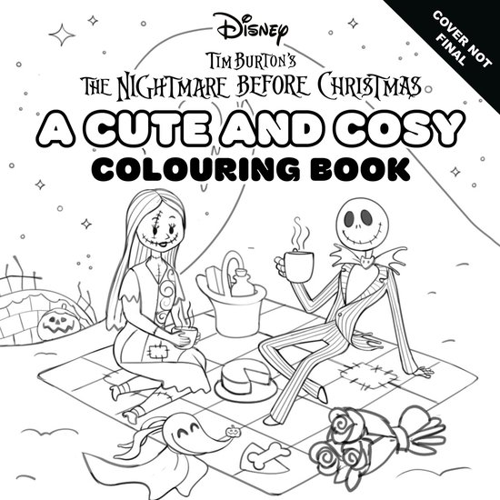 Cute and Cosy Colouring Books- Disney Tim Burton's The Night ... - cover