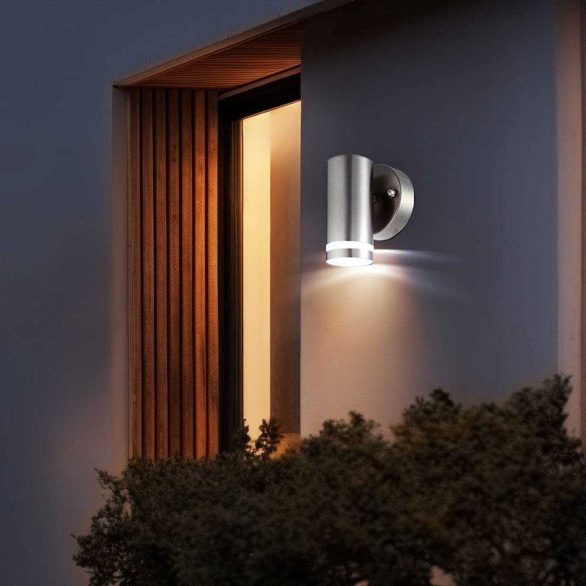 Globo Buitenlamp Buitenverlichting Wandlamp IP44 LED Globo Style 32025 zilver