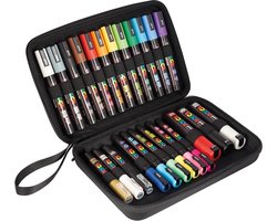 Omslag van Uni Posca Verfmarkers - Luxe Koffer - 24 stuks