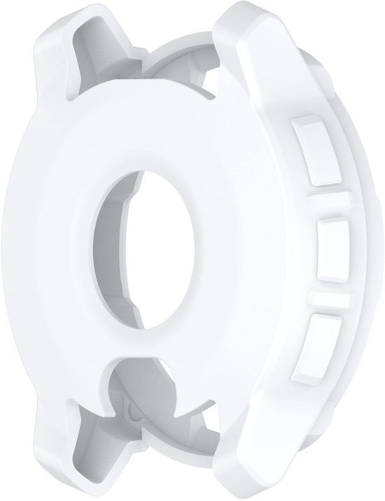 Witte achterkant van een TPU beschermhoesje voor Garmin Instinct 3 (50mm).