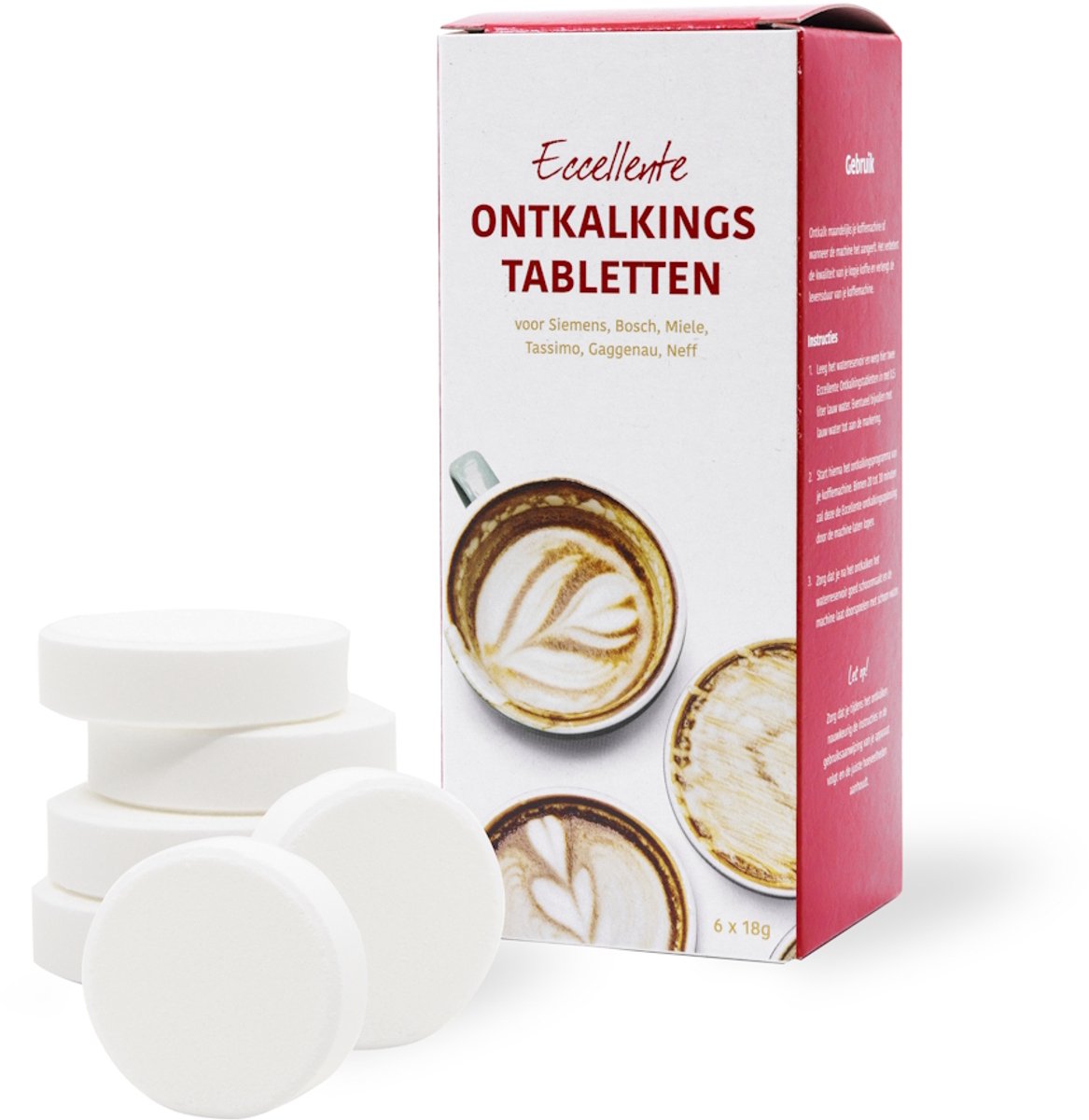 Eccellente Onderhoudspakket geschikt voor Siemens EQ koffiemachines – alternatief voor TZ80004A | 00312441 – Reinigingstabletten, Ontkalker, Waterfilter & Borstel — afbeelding 7