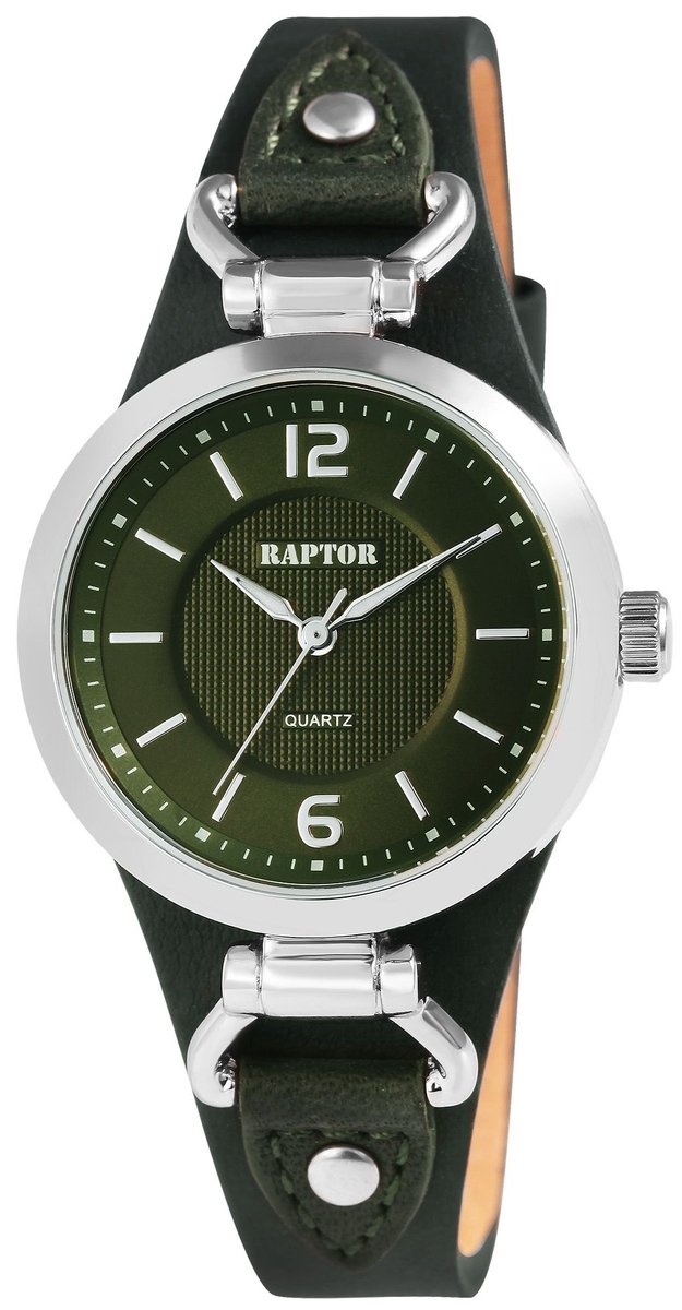 Raptor dameshorloge van echt leer Klassiek Raptor dameshorloge "Classic" met echte leren band