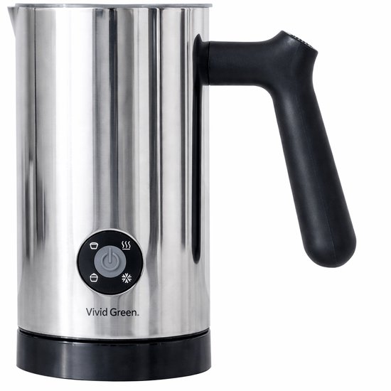 Vivid Green PFAS-vrij RVS Melkopschuimer Foamix