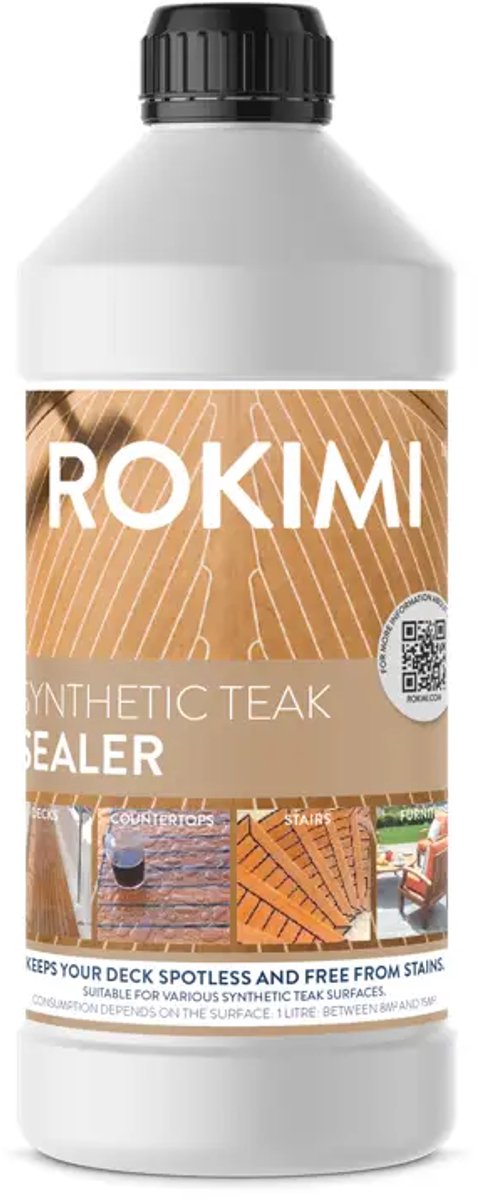 Rokimi Synthetic Teak Sealer – Beschermer voor Kunststof Teakdek & Vloer – 1L