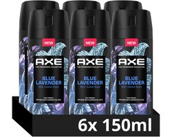 AXE - Premium Deodorant Bodyspray - Fine Fragrance Collection - Blue Lavender - 6 x 150 ml