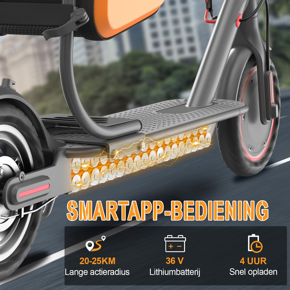 AOVOPRO TX01XB Elektrische Step met Zadel 25 km/u - afbeelding 2