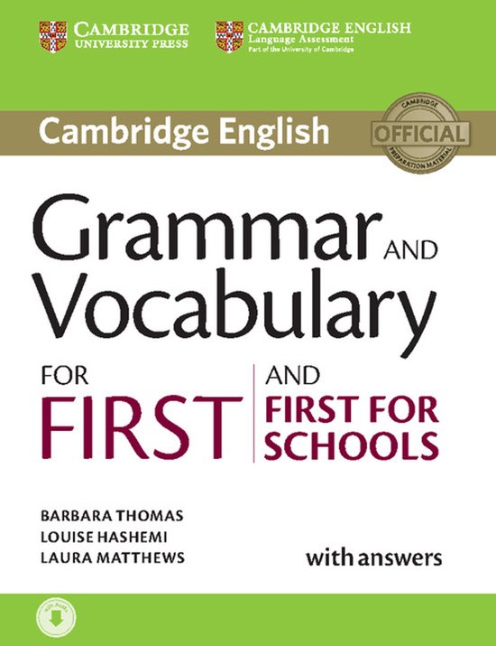 Cambridge English Grammar and Vocabulary for First and First - cover