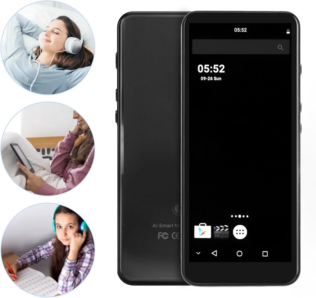 Draagbare MP3/MP4 Speler met 5 inch HD Touchscreen, Bluetooth en WiFi