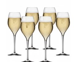 Lehmann - Grand Champagneglazen Jamesse - 40cl - Luxe set van 6 stuks - Hoogwaardig kristalglas - Vaatwasserbestendig