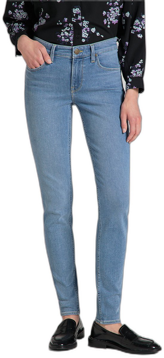 Damesjeans Lee Scarlett in Liv Spijkerblauw