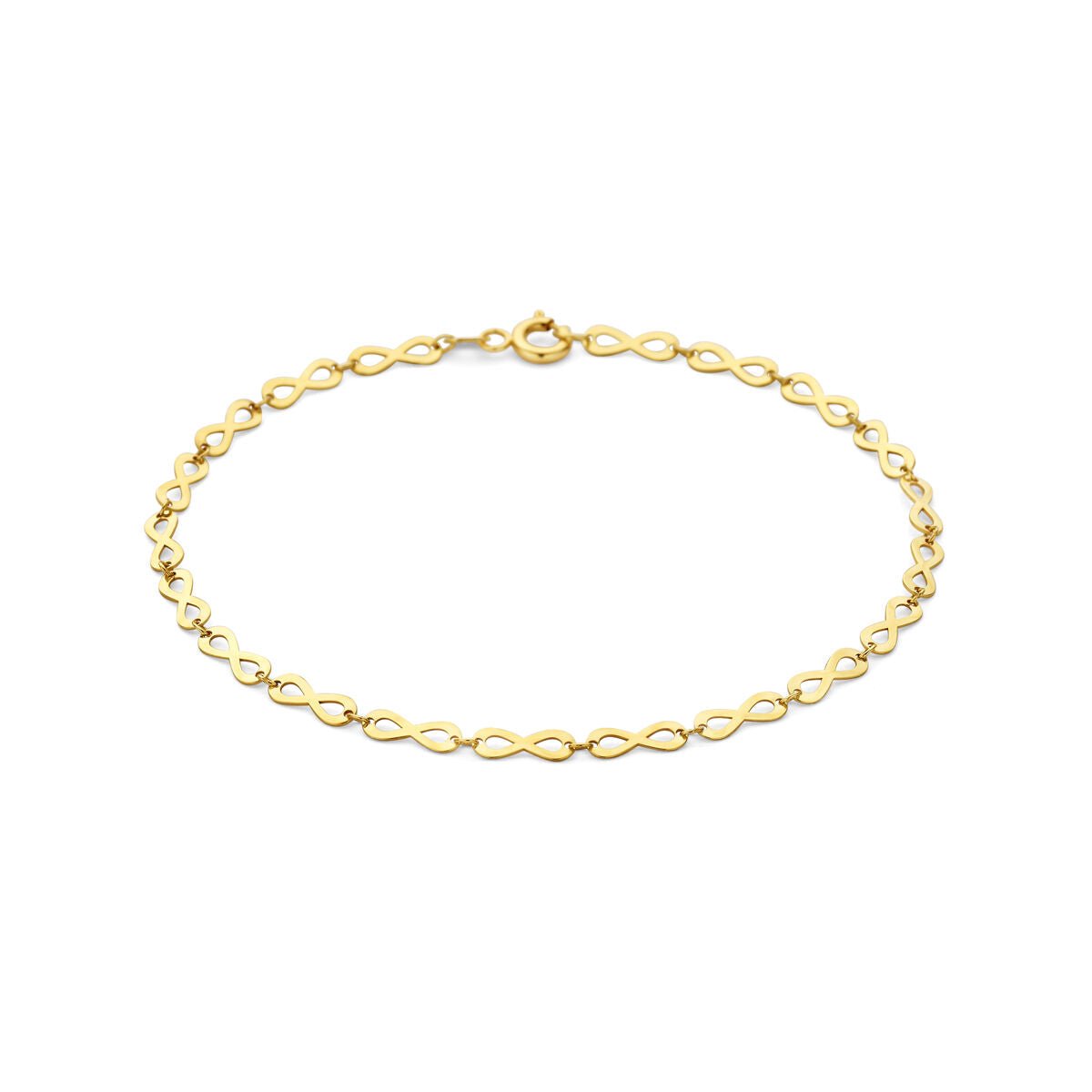 14K geelgouden armband infinity 2,8 mm 18,5 cm - 4035216