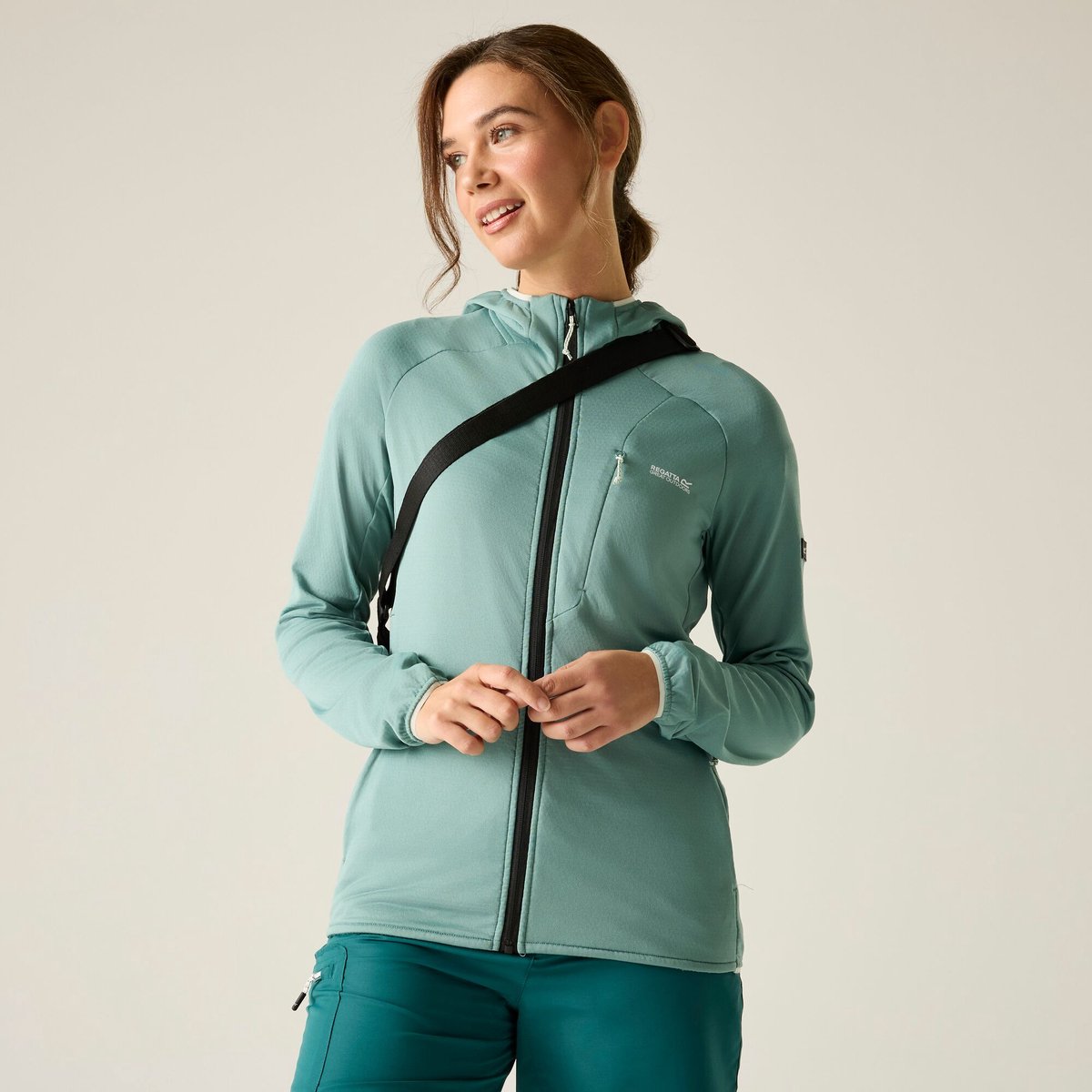 Dames Kadley Midlayer met volledige ritssluiting en capuchon