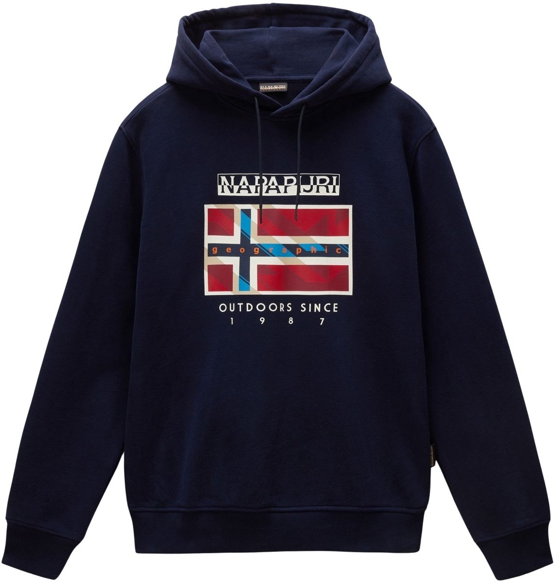 Hoodie Napapijri S-Dorees Blauw