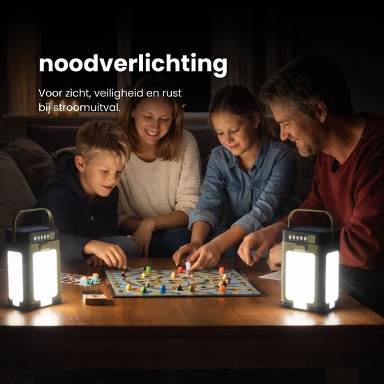 Guardyan® Noodlamp - Noodpakket - Noodlamp bij Stroomuitval - Powerbank - Noodlamp voor Thuis - Lamp - Kampeerlamp - Noodlamp Zonneenergie - IPX4 van Merkloos — afbeelding 5