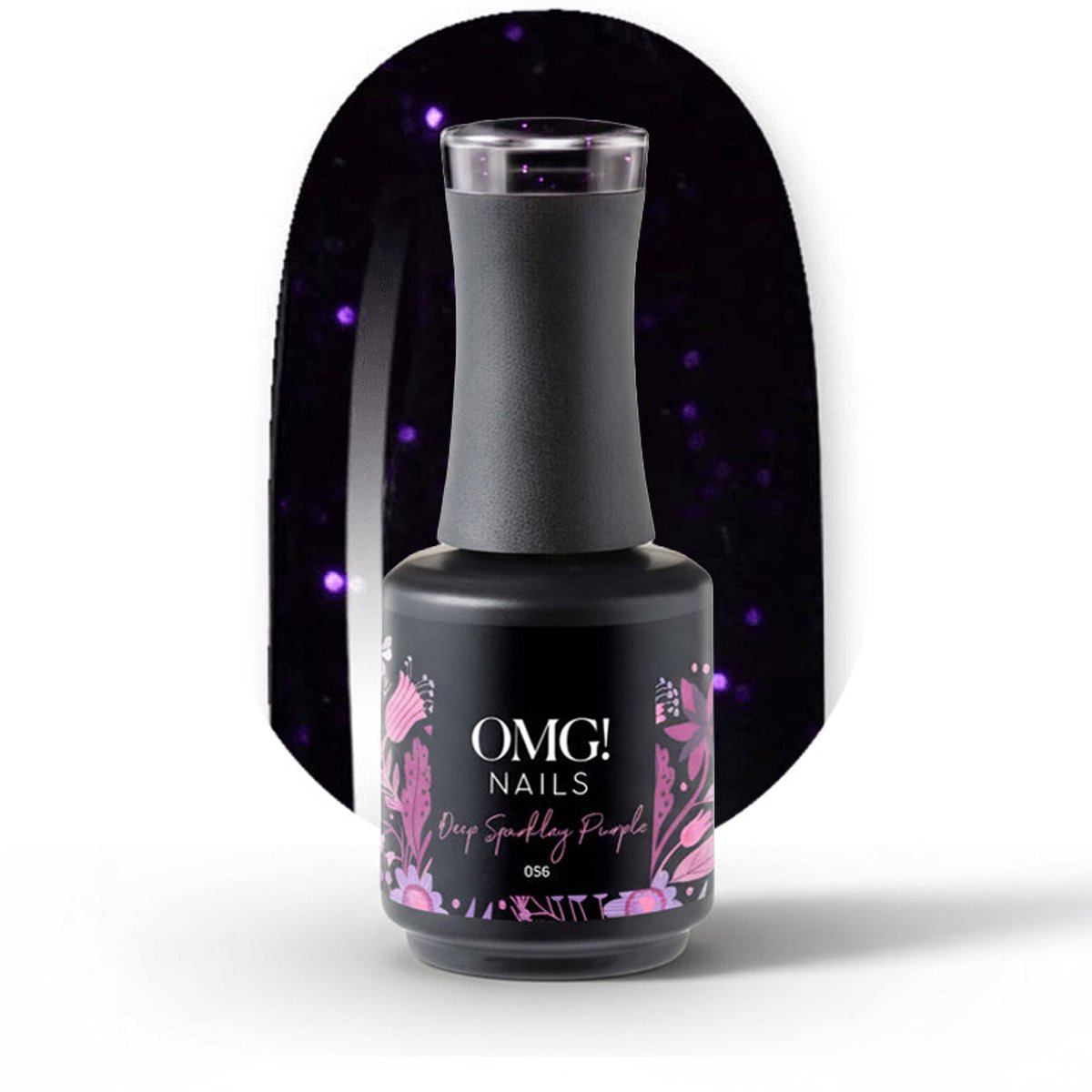 Limea OMG Gellak 056 Deep Sparkley Purple 15ml - Gel nagellak - Paarse Gel lak - OMG nails