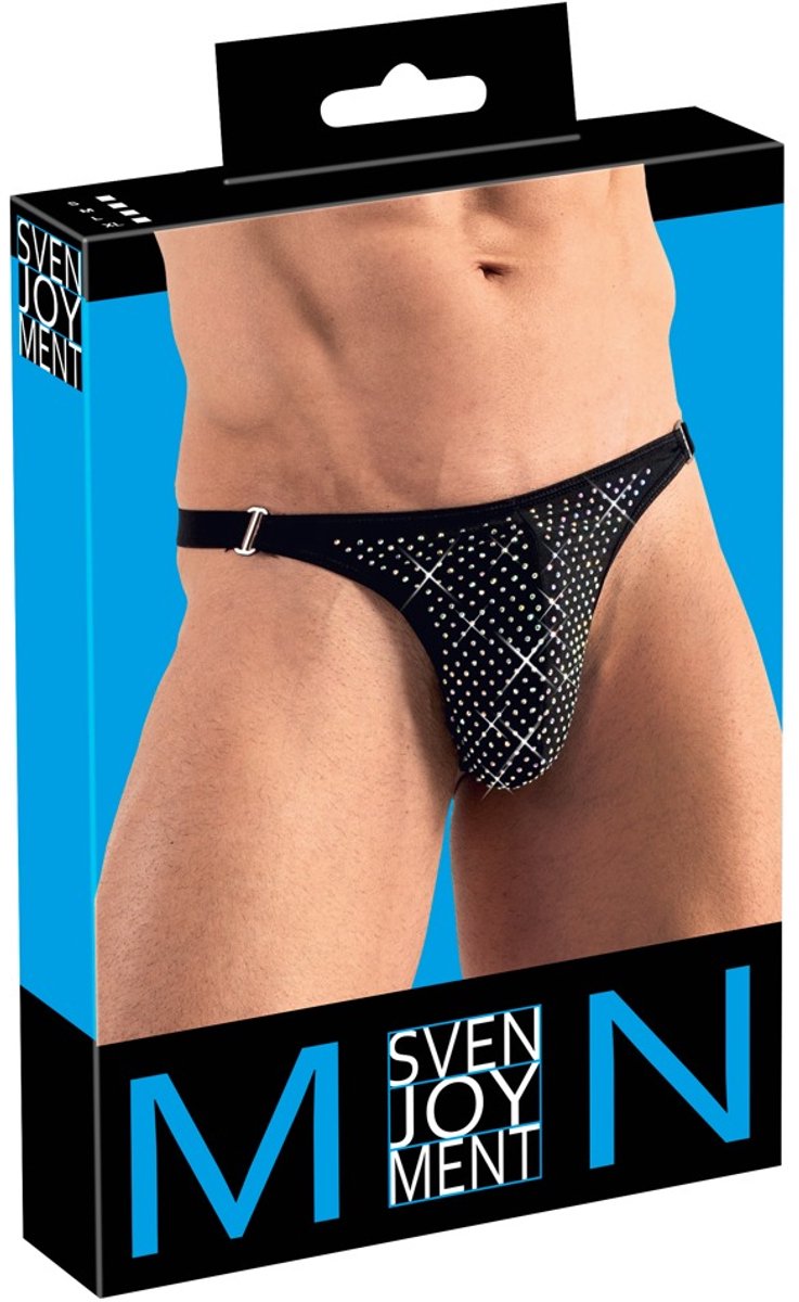 Glitter String met Diamantjes voor Mannen