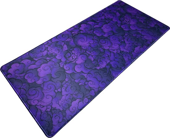 Muismat xxl - Cloud Obsidian Paars - Gaming - 900 x 400 x 3 mm - Antislip
