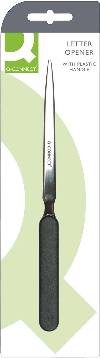 Q-CONNECT briefopener 19 cm, met kunststof handvat 12 stuks