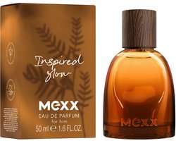 MEXX Inspired Glow Eau de Parfum voor heren, Opbeurend, Langhoudende geur, Vegan formule, 50 ml​
