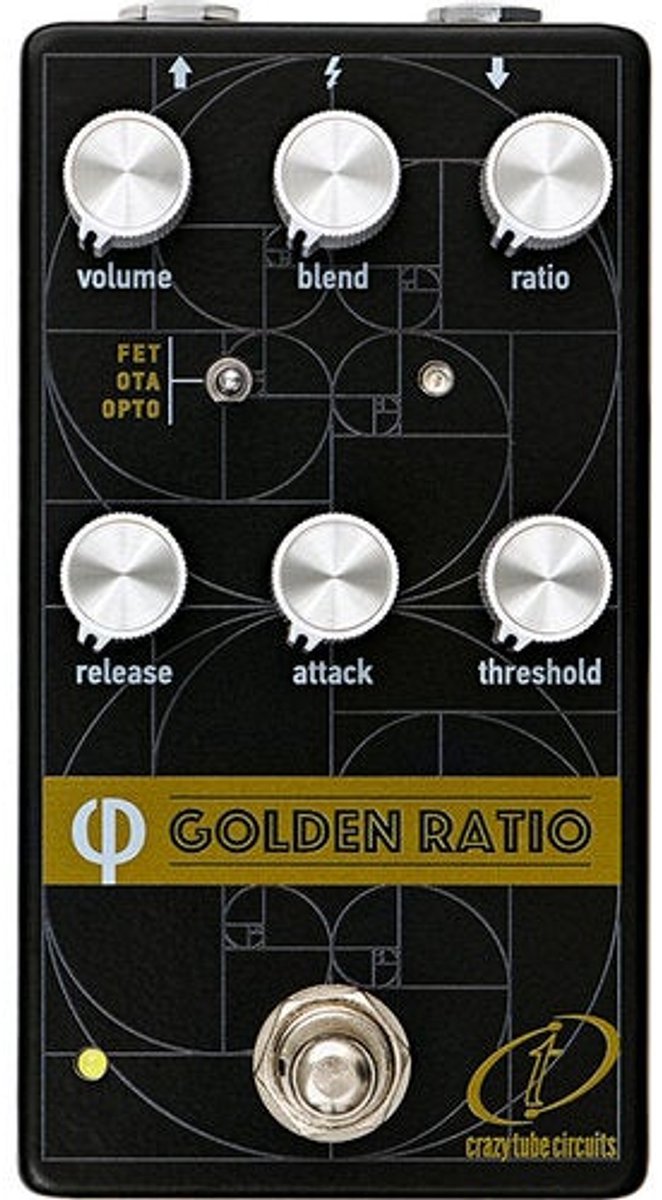 Crazy Tube Circuits Golden Ratio Phi V2 multi-mode analoge compressor effectpedaal