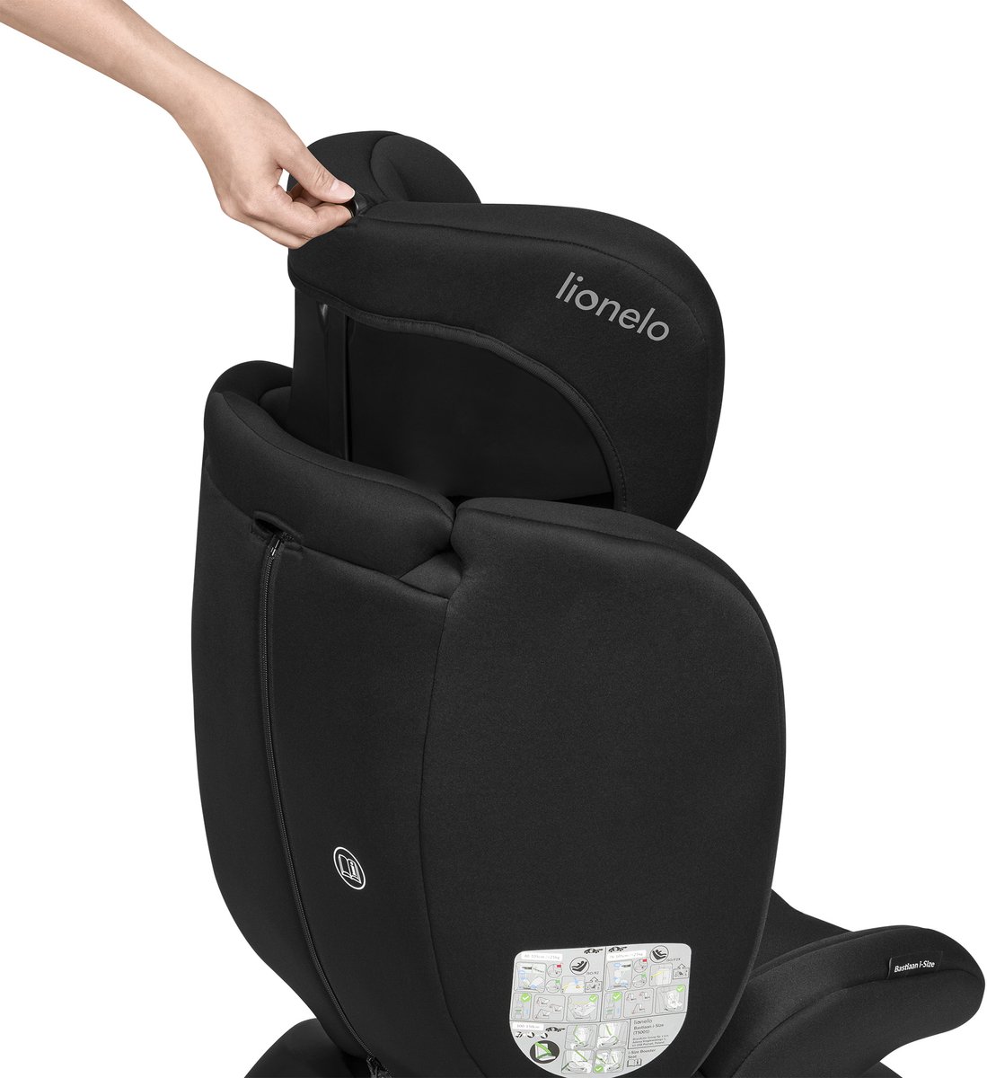 Lionelo Bastiaan i-Size 4in1 Autostoel ISOFIX 360° Draaibaar – Van Geboorte tot 12 Jaar (40-150 cm) – RWF & FWF – Top Tether – Memory Foam – SideProtect – Brede Comfortzitting – i-Size thumbnail 5
