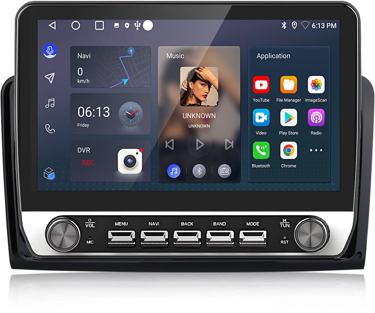 Junsun Android 15 Autoradio Geschikt Voor Mercedes ML/GL Klasse W164 X164 Accessoires, 6GB+128GB, Draadloze CarPlay, DAB+, GPS-Navigatie, Stuurwielbediening, Bluetooth, WiFi, 10,1-inch Touchscreen, DSP, 4G Lte, Handsfree, Octa-core processor