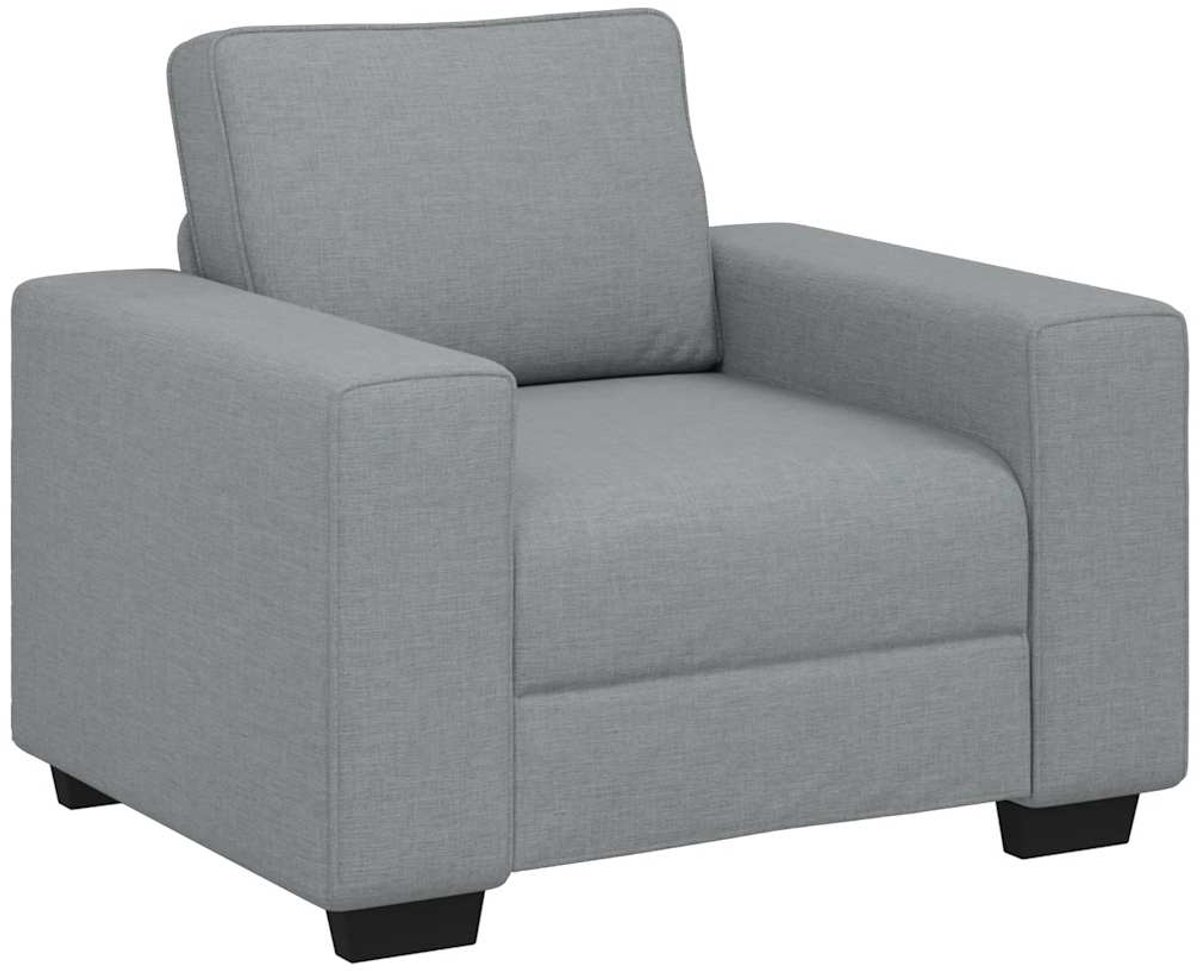 vidaXL Fauteuil - 100x77x82 - cm - stof - lichtgrijs