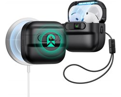 ESR Halolock Pulse Magnetic Lock Hoesje geschikt voor AirPods 4 (AirPods 4e Generatie) (2024) - Compatibel met MagSafe - Zwart