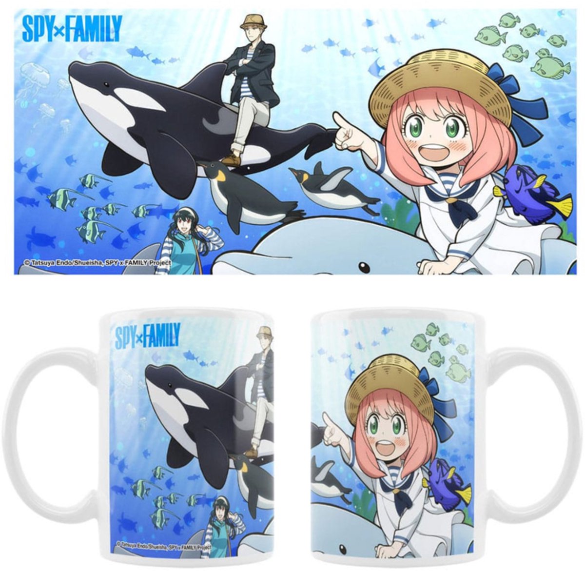 Sakami Merchandise Spy x Family Ceramic Mok / Beker Sea Animals Cups & Mok / Bekers