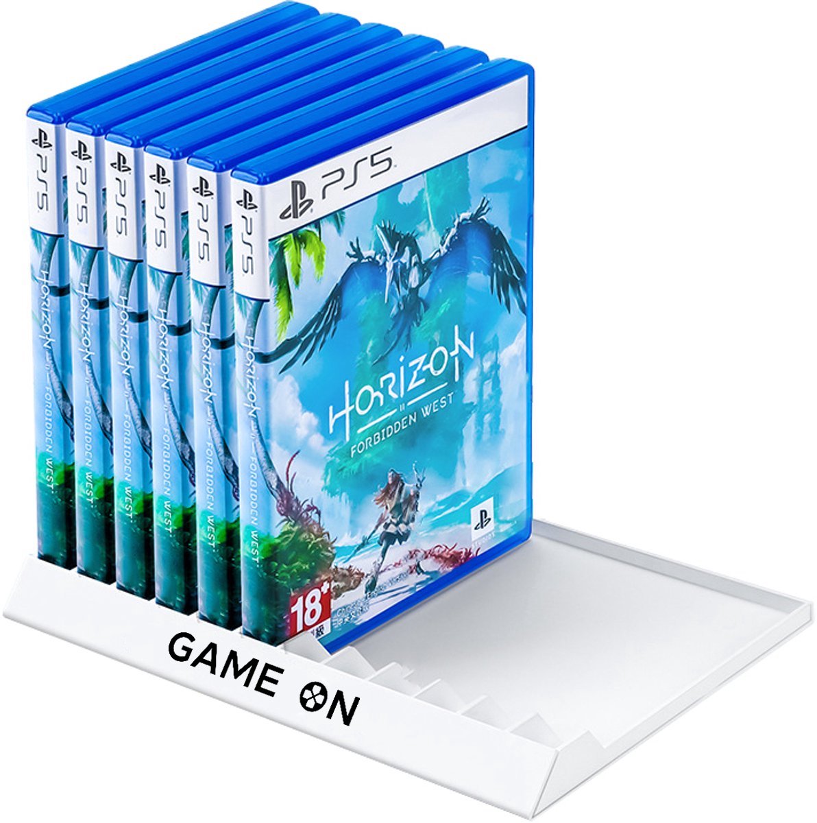 Xainy – Sony Blu-ray films houder wit geschikt voor 12 Playstation 3, 4 & 5 game boxes | PS5-games accessoires | Blu ray kaart spellen decoratief games stand rek | Opberg decoratie box / opbergbox voor PS5 PS4 & PS3 consoles
