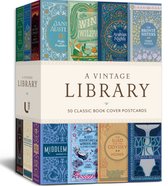 A Vintage Library: 50 Classic Book Cover Postcards
