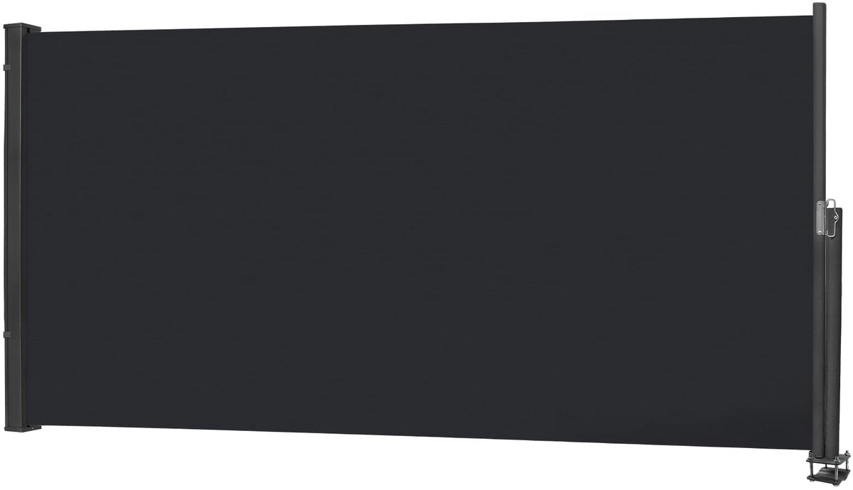ACXIN Uitschuifbare Zijluifel - 100×300 cm- Waterdicht Privacy Scherm - Antraciet