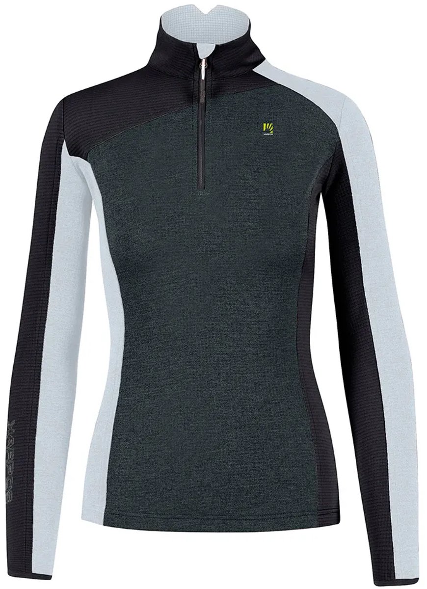 Karpos Federa Fleece Met Halve Rits Vrouw Zwart