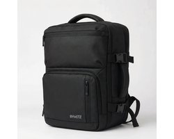 ByMetz 40x30x20 Handbagage Rugzak - Waterdicht - Laptopvak 15,6 - Zwart