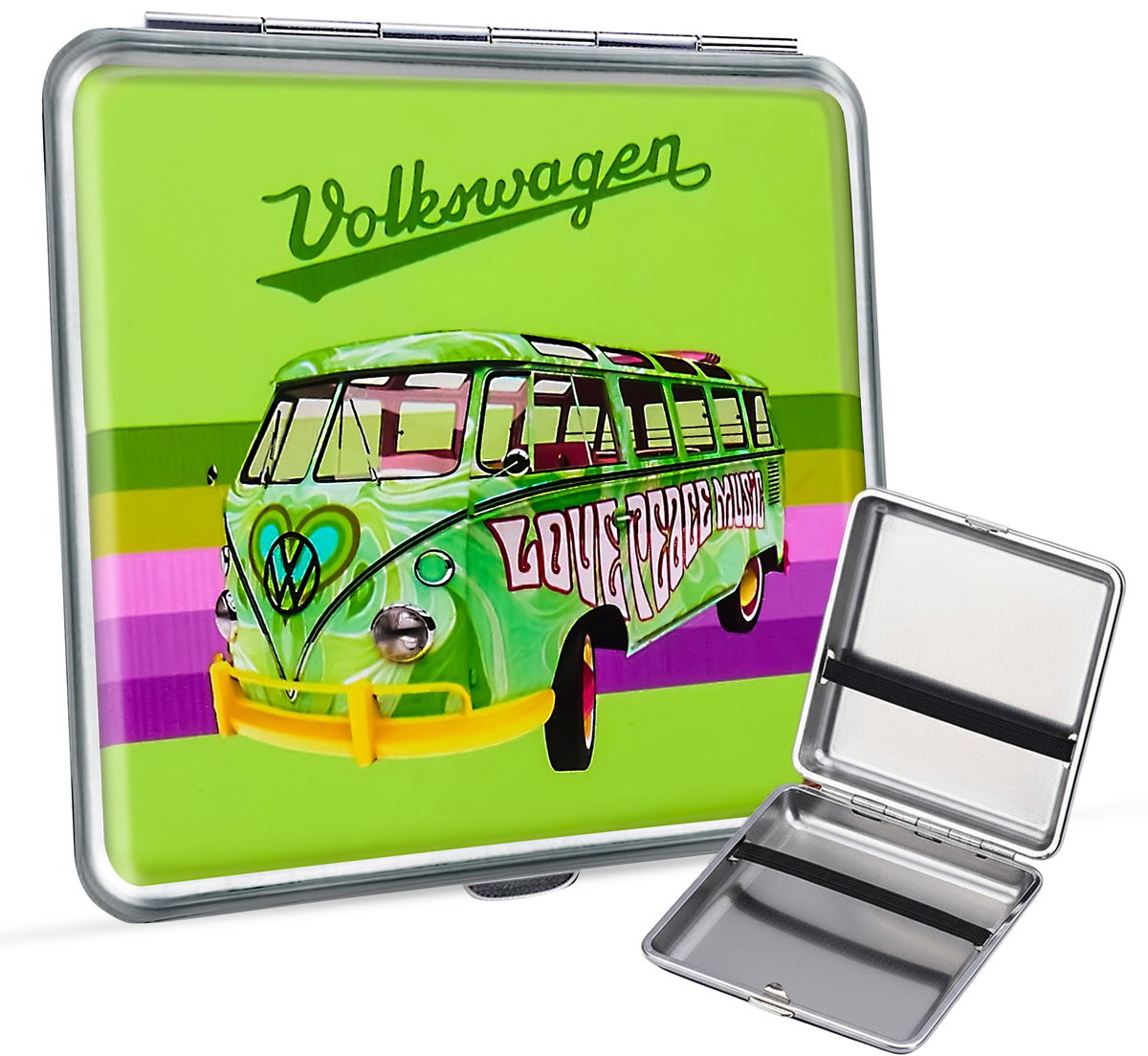 Volkswagen Sigarettendoosjes - Retro Hippiebus Design - 20 Sigaretten - Groen