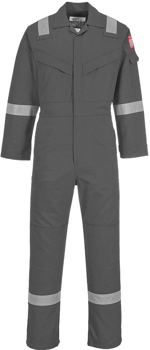 Portwest Vlamvertragend antistatische Overall 350gr FR50 - Grijs - XXL